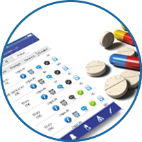 Set medication reminders, receive alerts and track adherence